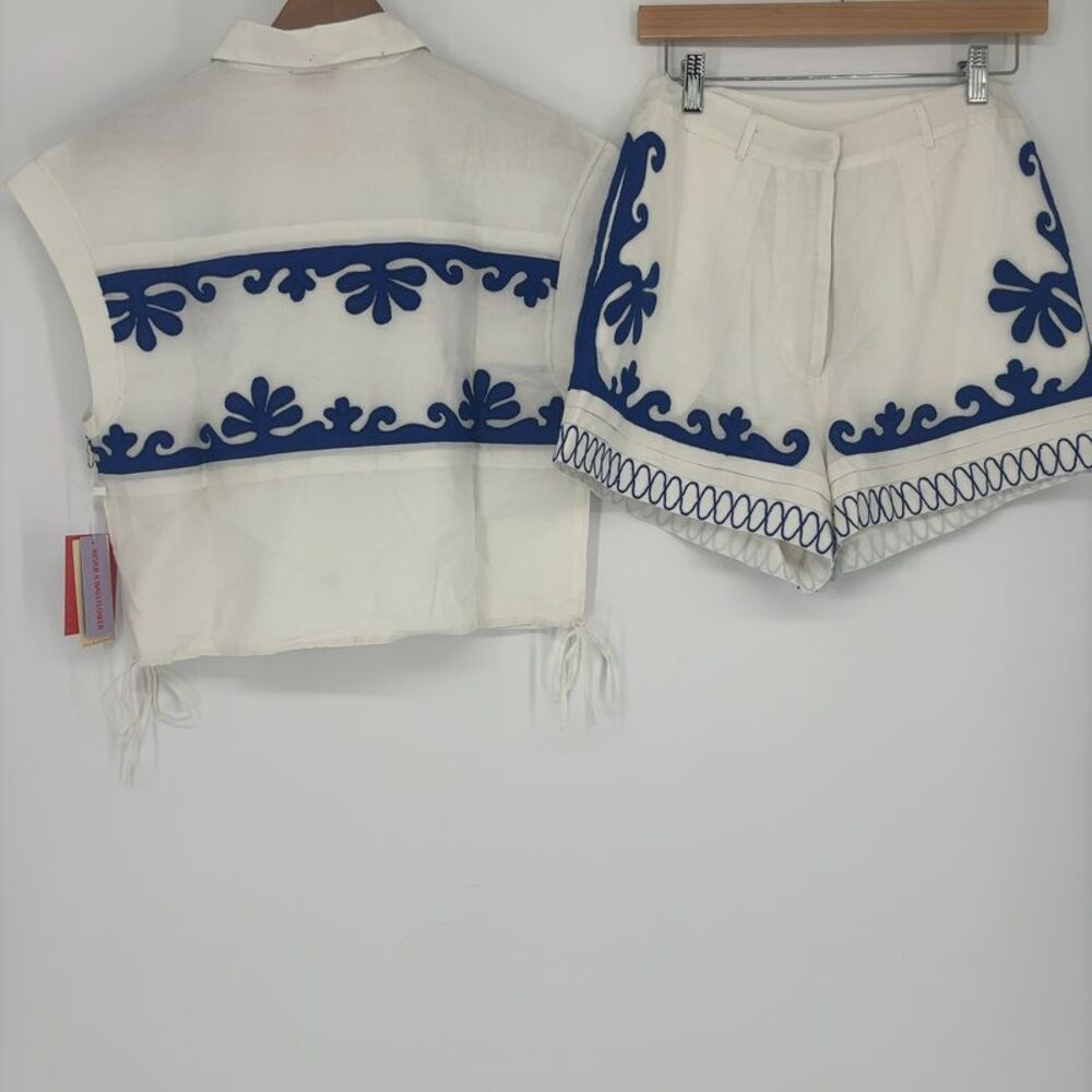 Never A Wallflower Embroidered Two-Piece Set - Picture 4 of 5